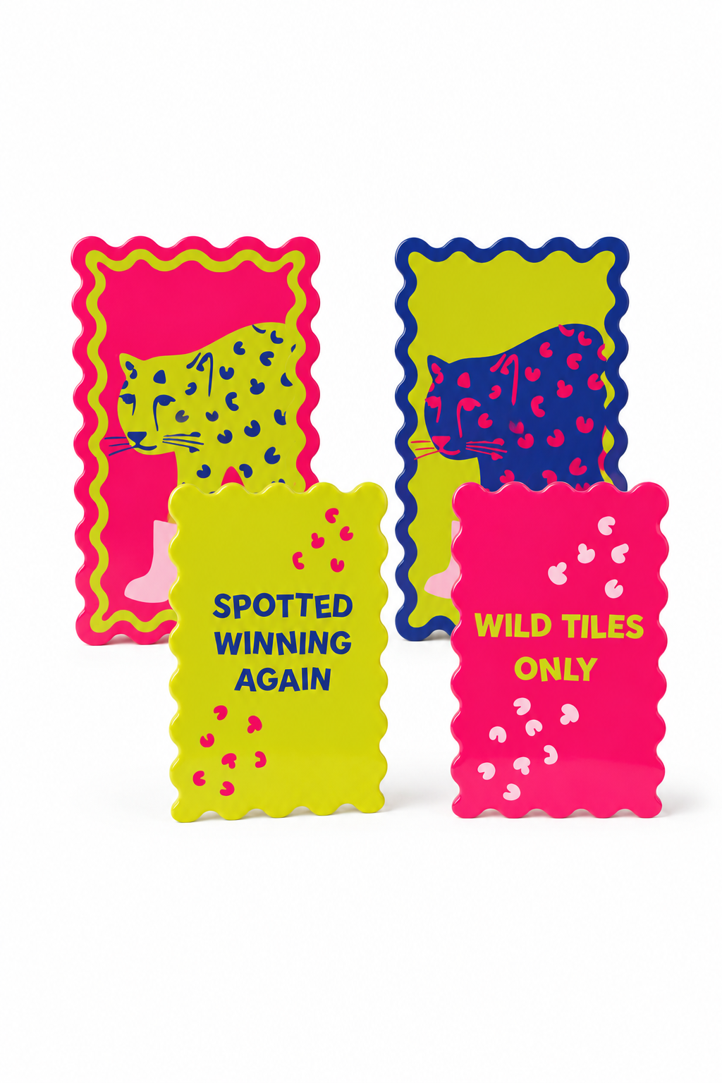Girl Tribe Co - Cheetah Mahjong Shufflers Set of 2