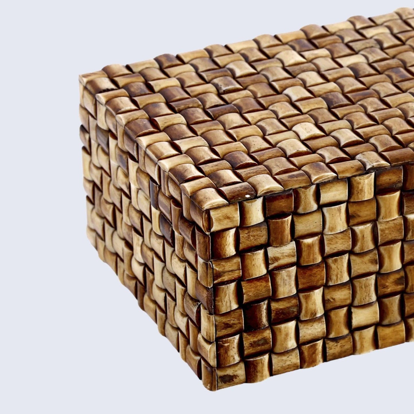 Decorative Storage Box Mekong Chai Bone Inlay 12x8x5-Holds Tiles