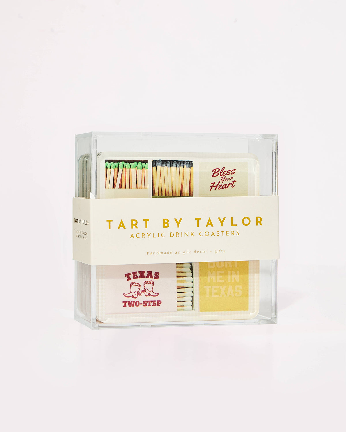 Tart By Taylor - Texas Matchbook Coasters: Individual Coaster
