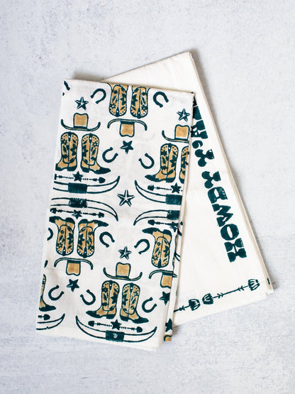 Tea Towel Set - Howdy Cowgirl, Midnight