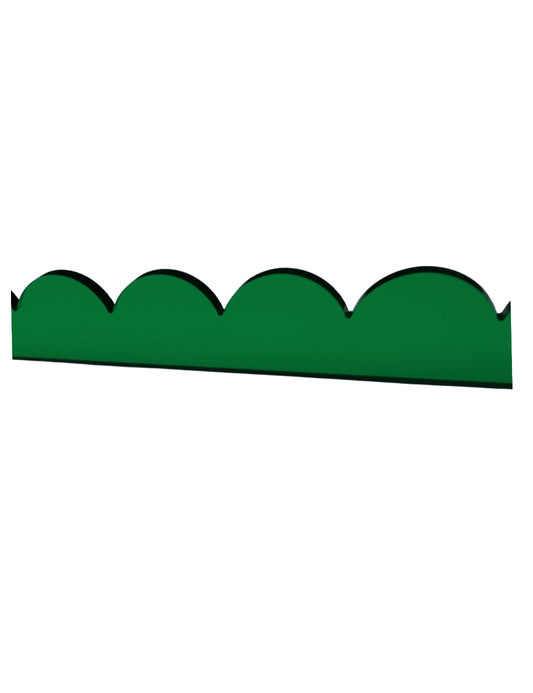 Green - Set of 4 MM Scallop pushers ONLY. Swap out your colors! - Green